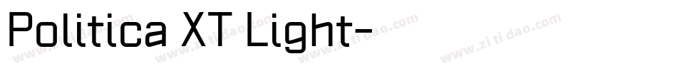 Politica XT Light字体转换